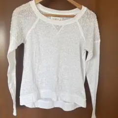 Abercrombie & Fitch ホワイト長袖ニット M