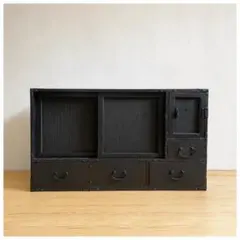 横長チェスト ローボード 収納棚 古家具 ビンテージ アンティーク