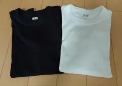 ユニクロ UNIQLO U Tシャツ ホワイト ブラック 2枚セット Mサイズ
