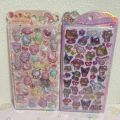 国内正規品 うるちゅるポップシール キキララ マイメロ キティ 日焼けキティ