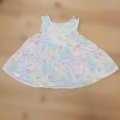 ノースリーブ ワンピース パステルカラー 120cm