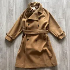 2WAYオーバーサイズメルトンダブルヨークラグラントレンチコート