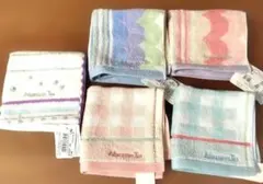 Afternoon Tea ブランドのタオルハンカチ 5枚セット 　新品未使用品のサムネイル