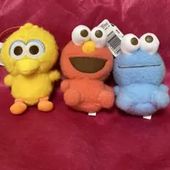 【セサミストリート】ふんわりマスコット　全3種セット