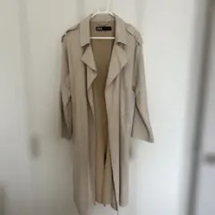 ZARA ベージュ スエード風 トレンチコート