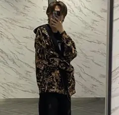 y2kタイダイ柄 パーカー Mサイズ　ブリーチ　リメイク