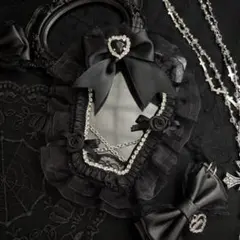 硬質ケース トレカケース カードケース デコ レース ゴシック 棺桶 黒