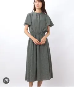 ドレスキップ　幾何学ワンピース　シューラルー　Lサイズ