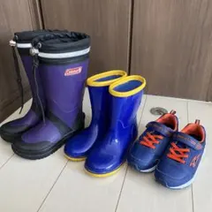 19cm スニーカー、長靴セット　Colemanのサムネイル