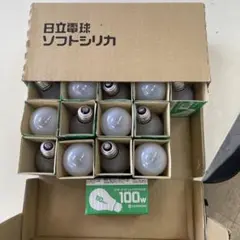 HITACHI 白熱電球 110V ソフトシリカ 24個