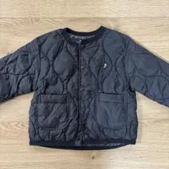 BREEZE 黒 キルティング アウター 2ポケット 80