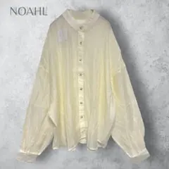 新品　【NOAHL ノアル】　シアーボリュームシャツ　ゆったり　洗える　無地