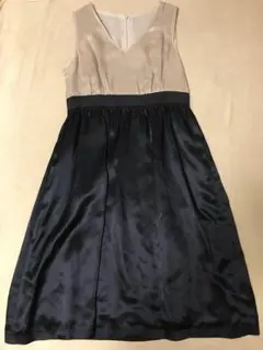 美品★トゥモローランド BALLSEY ワンピース バイカラー シルク100%