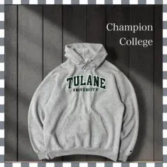 ひ*山様 5234/チャンピオン テュレーン大学 カレッジ刺繍ロゴ パーカープル