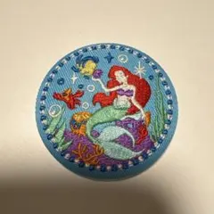 Disney Characters 刺繍缶バッジビスケット2 リトル・マイメード