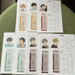 ハイキュー　体力測定　アニメイト特典　ポストカード