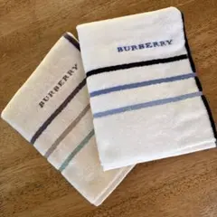 バーバリーウォッシュタオル　2枚