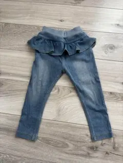 petit main フリルデニムパンツ 90(S)