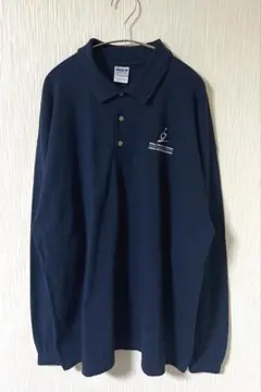 00s US古着 GILDAN Ultra Cotton 長袖ポロシャツ 美品のサムネイル