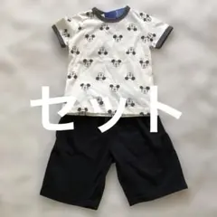 ミッキーマウス Tシャツ＆ショートパンツ セット　100