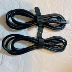 USB-C to USB-c ケーブル 1M 2本 ブラック