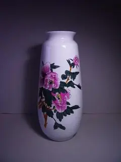 中国　景徳鎮製 花瓶(大)　 飾壷 　高約42.8cm