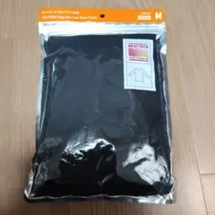 UNIQLO HEATTECH UネックT 八分袖 ブラック Mのサムネイル