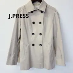 Jプレス　トレンチコート　ダブルブレスト　ベージュ　ベルト付き
