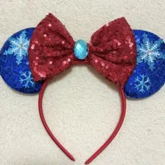 ディズニーカチューシャ　ミニー　アナ雪