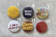 ロンちゃん様専用ページ☺︎選べる缶バッチ５点セット