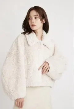 snidel ショートボアコート