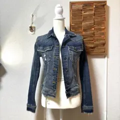 ZARA ダークブルー デニムジャケット XS