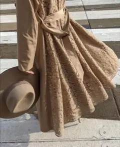 リエンダ♦︎バックレース トレンチコート♦︎サイズS♦︎ベージュ