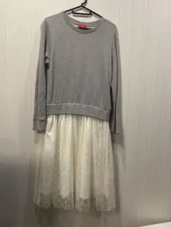 earth music&ecology 異素材ワンピース