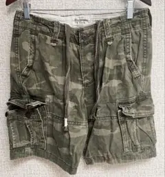 未使用　Abercrombie & Fitch 迷彩カーゴショートパンツ 30