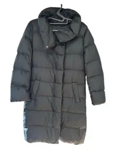 UNIQLO サイズS ライトウェイトダウンスタンドカラーコートブラックロング丈