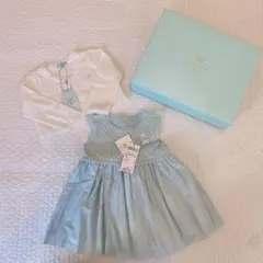 新品　TOCCA 水色 フォーマルドレス ワンピース　カーディガン　セット