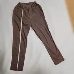 キッズ　チェック柄ゴムウエストパンツ