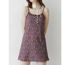 jouetie フラワーカットキャミワンピース