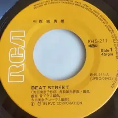 “BEAT STREET”唄西城秀樹。 吉田美奈子作詞、角松敏生作曲。のサムネイル