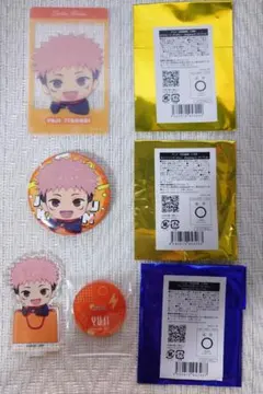 呪術廻戦　ダイバーシティ東京　カード　缶バッジ　アクリルスタンド　虎杖悠仁　3点