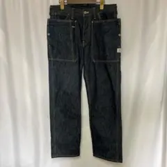 ササフラス フォールリーフ デニム パンツ M ビッグポケット 濃紺 美品のサムネイル