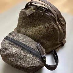 reowall 91911 ハンドバッグ 中型 ブラウン系 　&ポーチ付き