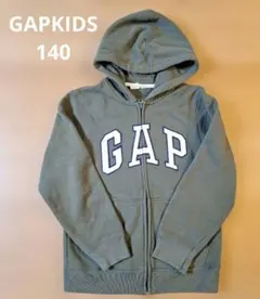 GAPKIDS パーカー　裏起毛　カーキ　140　キッズ　ジュニア
