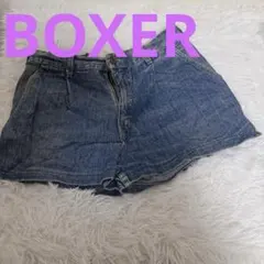 BOXER ✨ブルー✨デニムショートパンツ✨サイズ不明