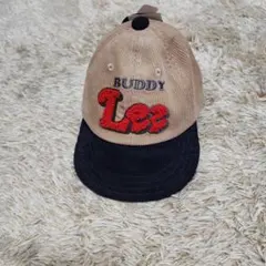 Buddy Lee 刺繍ロゴ キャップ ベージュ/黒　48cm