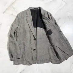 T19782 美品 Y's 09SS ワッシャー加工リネンアンコンJK グレー2のサムネイル