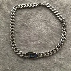DIESEL チェーンネックレス ステンレス シルバーカラー 50cmのサムネイル