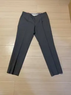 グレー スラックス ペイズリー裏地