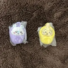 モモンガ、うさぎ おくるみキーホルダー